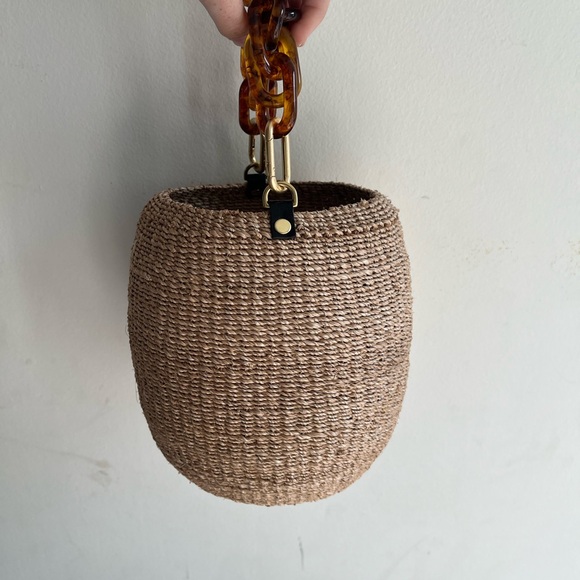 CLARE V Pot de Miel Straw Bag - Picture 5 of 9